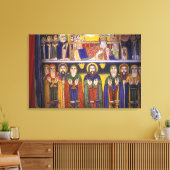 Afrika, Ethiopië. Kunstwerk waarin apostelen en Canvas Afdruk (Insitu (Woonkamer))