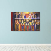 Afrika, Ethiopië. Kunstwerk waarin apostelen en Canvas Afdruk (Insitu (Houten vloer))