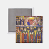 Afrika, Ethiopië. Kunstwerk waarin apostelen en Magneet (Voorkant / Achterkant)