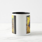 Afrika, Ethiopië. Kunstwerk waarin de leeuw van Mok (Midden)