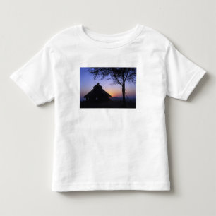 Afrika, Ethiopië, Omo rivier regio, Zonsondergang Kinder Shirts