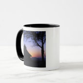 Afrika, Ethiopië, Omo rivier regio, Zonsondergang  Mok (Voorkant links)
