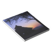 Afrika, Ethiopië, Omo rivier regio, Zonsondergang Notitieblok (Schuin)