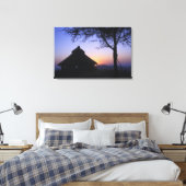 Afrika, Ethiopië, Omo rivierregio, Zonsondergang o Canvas Afdruk (Insitu (Slaapkamer))