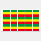 Afrika Ethiopië Rasta Vlag Labels (Vel)