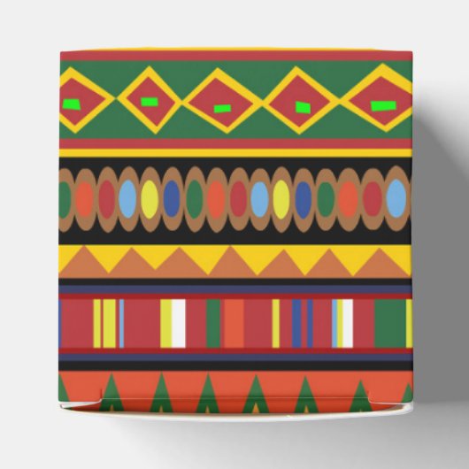 Afrika Etnisch Kunstpatroon Bedankdoosjes (Bovenkant)