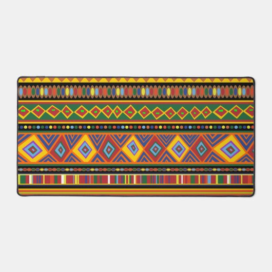 Afrika Etnisch Kunstpatroon Bureaumat (Voorkant)