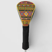 Afrika Etnisch Kunstpatroon Golfheadcover (Voorkant)