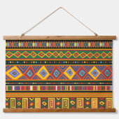 Afrika Etnisch Kunstpatroon Hangend Wandkleed (Voorkant)