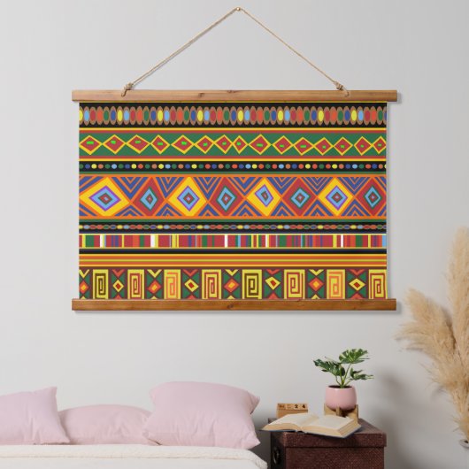 Afrika Etnisch Kunstpatroon Hangend Wandkleed (Slaapkamer)