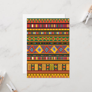 Afrika Etnisch Kunstpatroon Kaart