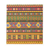 Afrika Etnisch Kunstpatroon Notitieblok (Voorkant)