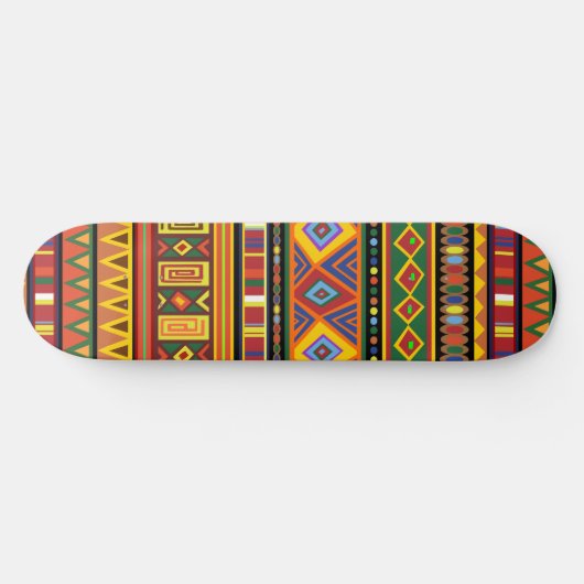 Afrika Etnisch Kunstpatroon Persoonlijk Skateboard (Horizontaal)