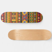 Afrika Etnisch Kunstpatroon Persoonlijk Skateboard (Horizontaal)