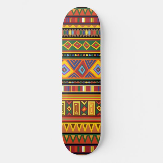 Afrika Etnisch Kunstpatroon Persoonlijk Skateboard (Voorkant)