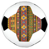 Afrika Etnisch Kunstpatroon Voetbal (Gedraaid)
