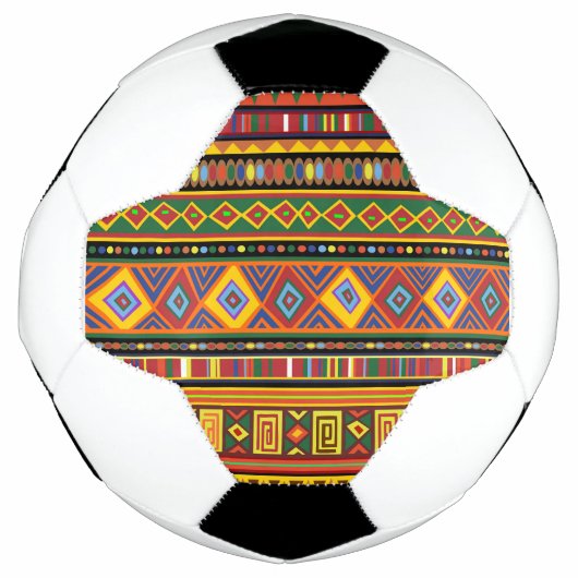 Afrika Etnisch Kunstpatroon Voetbal (Voorkant)