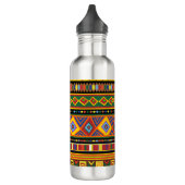 Afrika Etnisch Kunstpatroon Waterfles (Links)