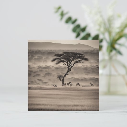 Afrika Feestdagenkaart (Staand voorkant)