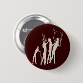 Afrika Felsmalerei Menschen africa cave art people Ronde Button 5,7 Cm (Voorkant /achterkant)