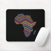 Afrika Flag Kente Cloth Black Pride African Americ Muismat (Met muis)