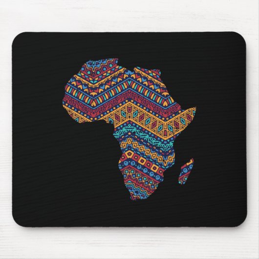 Afrika Flag Kente Cloth Black Pride African Americ Muismat (Voorkant)