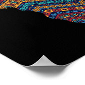 Afrika Flag Kente Cloth Black Pride African Americ Poster (Hoek)