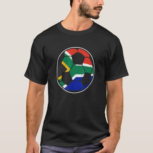 Afrika Football Wereld Zuid-Afrikaanse Ventilator T-shirt (Voorkant)