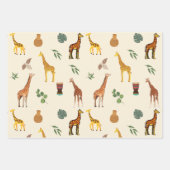 Afrika Geachte Giraffe Inpakpapier Vel (Voorkant)