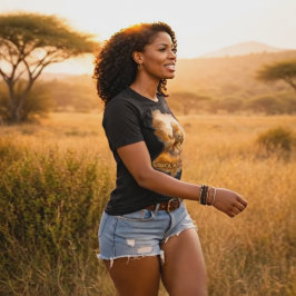 Afrika Geen excuses. Jachtluipaard | Afrika trots  Tri-Blend Shirt