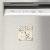 Afrika Gegraveerde kaart met 2 insetkaarten Magneet (Insitu (Vaatwasser))