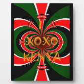 Afrika-geïnspireerde Kenia Vlag Abstracte kunst Fotoplaat (Voorkant)