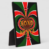 Afrika-geïnspireerde Kenia Vlag Abstracte kunst Fotoplaat (Zijkant)