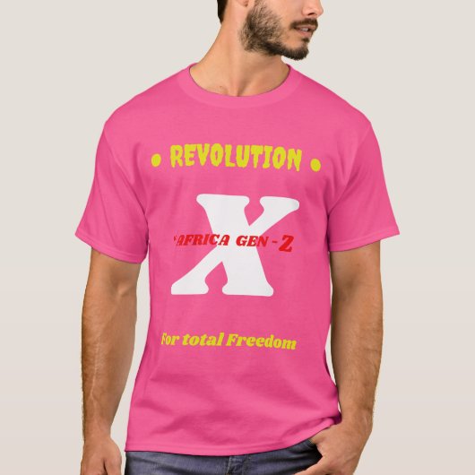 "Afrika Gen-Z." T-shirt (Voorkant)