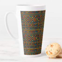 Afrika Geometrisch Ndebele Grote Latte Mok