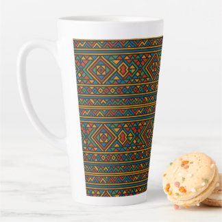 Afrika Geometrisch Ndebele Grote Latte Mok