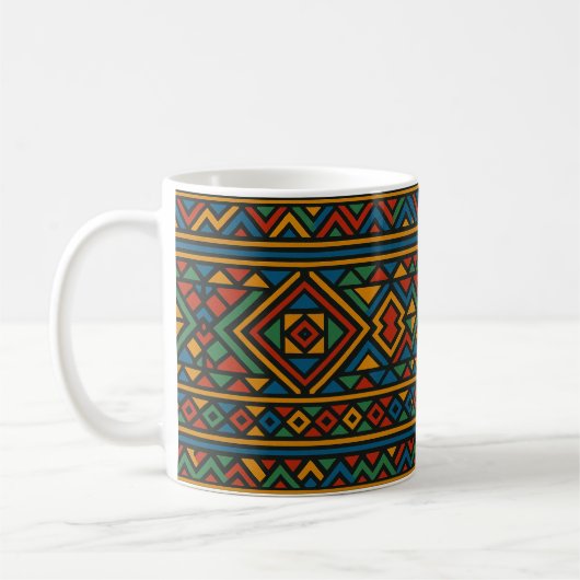 Afrika Geometrische Ndebele Mok (Links)