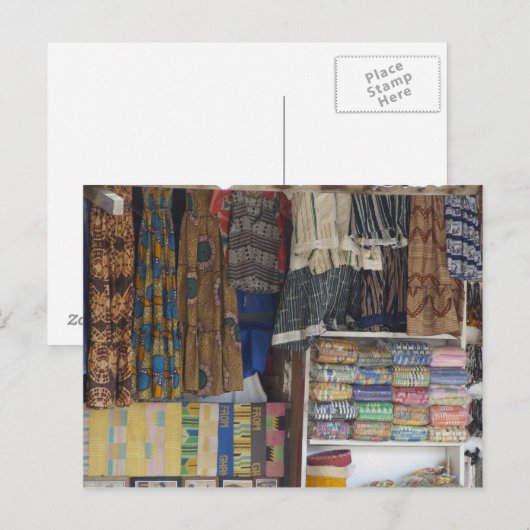 Afrika, Ghana, Accra. Accra Textile & Handicraft Briefkaart (Voorkant / Achterkant)