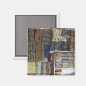 Afrika, Ghana, Accra. Accra Textile & Handicraft Magneet (Voorkant / Achterkant)