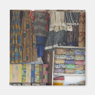 Afrika, Ghana, Accra. Accra Textile & Handicraft Magneet