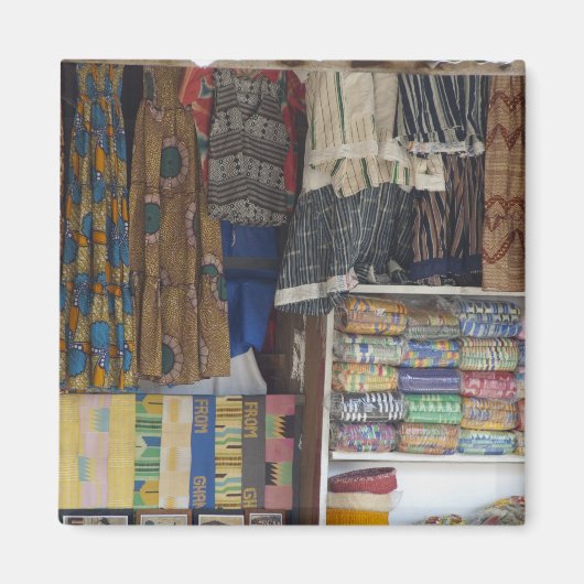 Afrika, Ghana, Accra. Accra Textile & Handicraft Magneet (Voorkant)