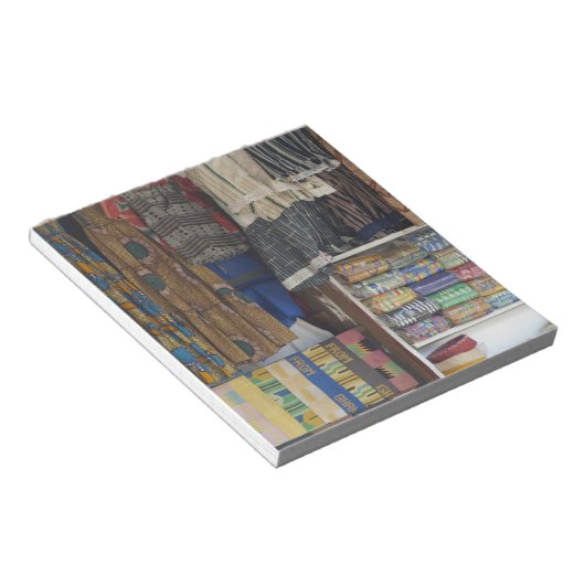 Afrika, Ghana, Accra. Accra Textile & Handicraft Notitieblok (Schuin)