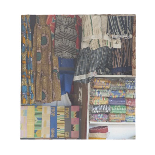 Afrika, Ghana, Accra. Accra Textile & Handicraft Notitieblok (Voorkant)
