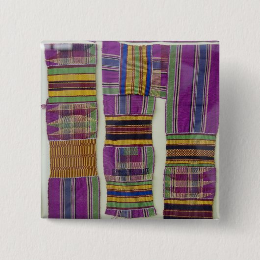 Afrika, Ghana, Accra. Nationaal Museum, beschouwd Vierkante Button 5,1 Cm (Voorkant)