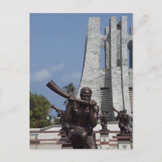 Afrika, Ghana, Accra. Nkrumah Mausoleum, laatste 2 Briefkaart (Voorkant)