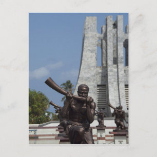 Afrika, Ghana, Accra. Nkrumah Mausoleum, laatste 2 Briefkaart