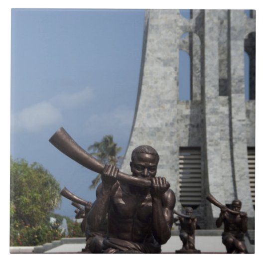 Afrika, Ghana, Accra. Nkrumah Mausoleum, laatste 2 Tegeltje (Voorkant)