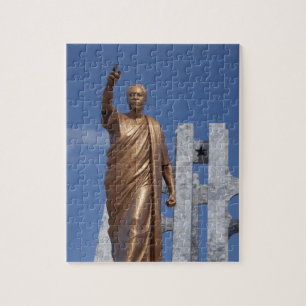 Afrika, Ghana, Accra. Nkrumah Mausoleum, laatste Legpuzzel