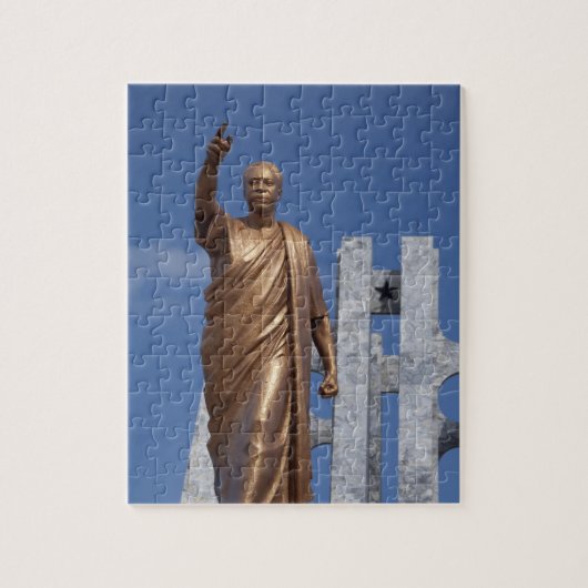 Afrika, Ghana, Accra. Nkrumah Mausoleum, laatste Legpuzzel (Verticaal)