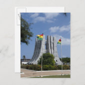 Afrika, Ghana, Accra. Nkrumah Mausoleum, punt 3 Briefkaart (Voorkant / Achterkant)